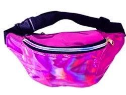Iridescent Fanny Pack Bum Bag(Hot Pink)